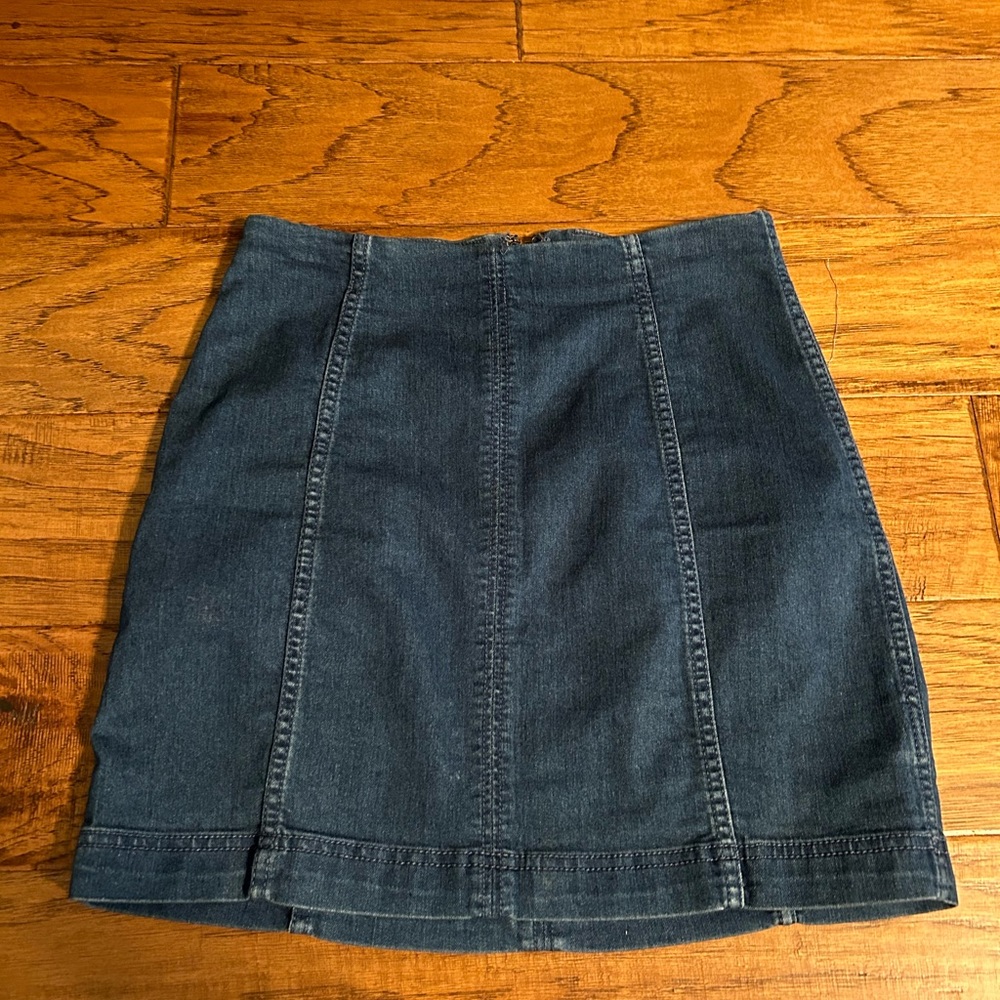Free People Jean Skirt